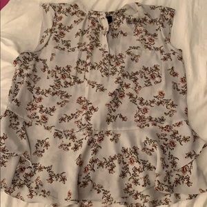 Mossimo cap sleeve blouse with peplum